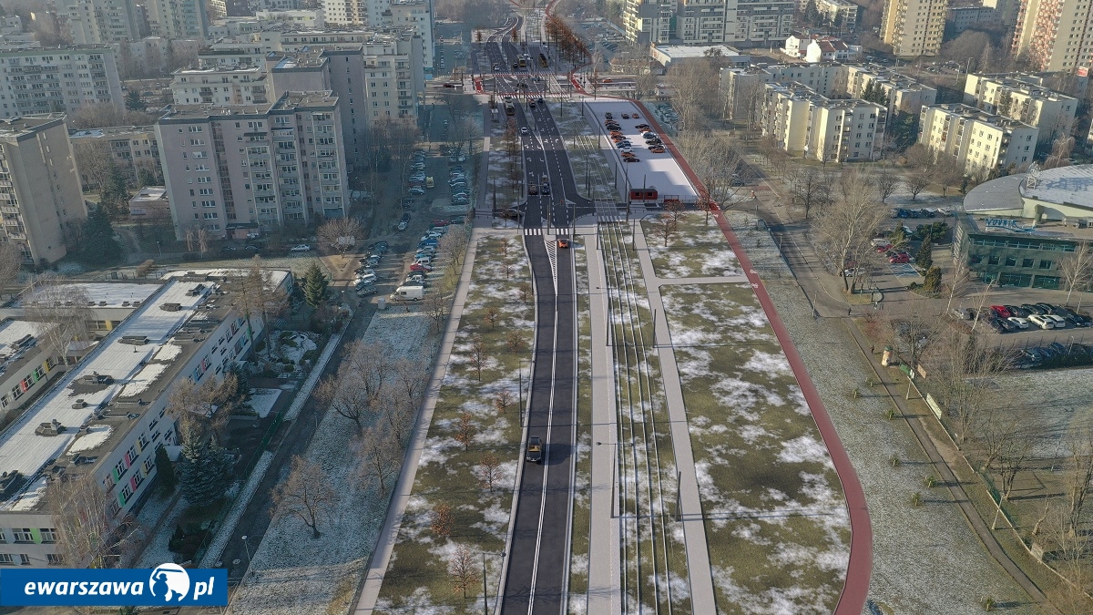 Tramwaj na Gocław - wizualizacja | fot. tw.waw.pl