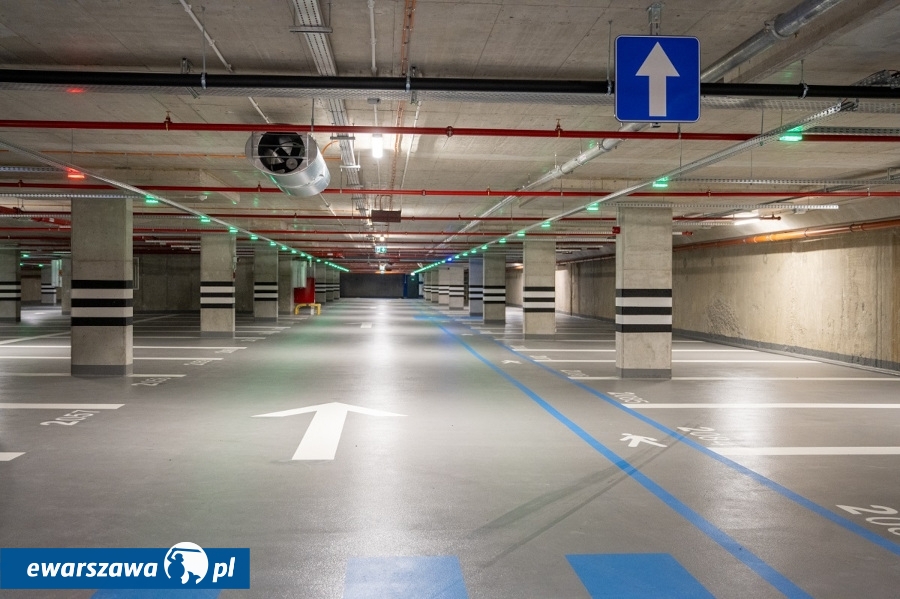 Podziemny parking pod Placem Powstańców Warszawy przed otwarciem | fot. Rafał Motyl, UM