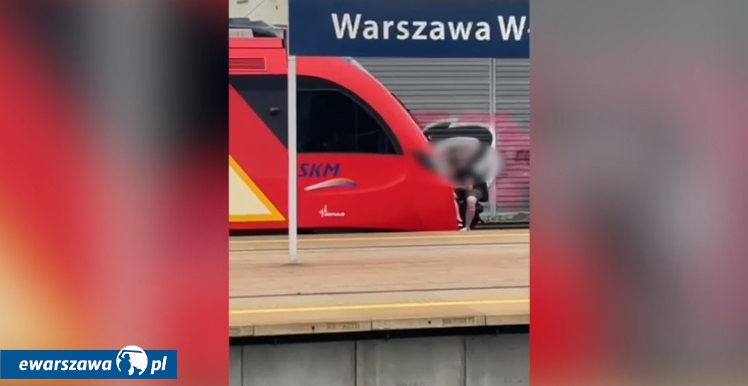 nastolatkowie jechali na tyle pociągu | fot. tvn24.pl/tvnwarszawa