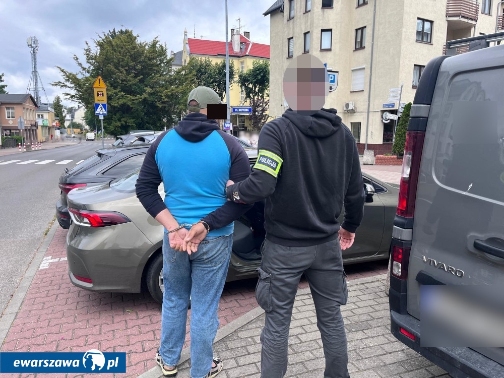 zatrzymanie 39-latka | fot. wola.policja.gov.pl
