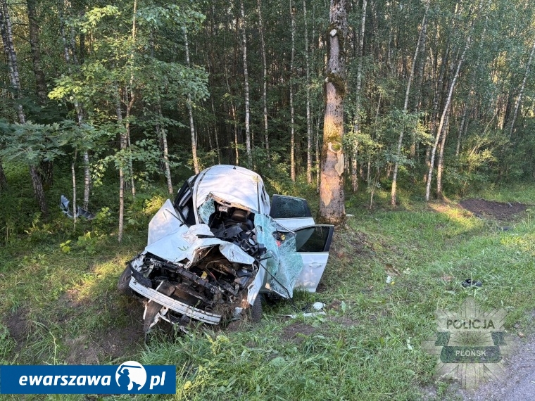 wypadek na drodze nr 632 | fot. https://mazowiecka.policja.gov.pl/wpn