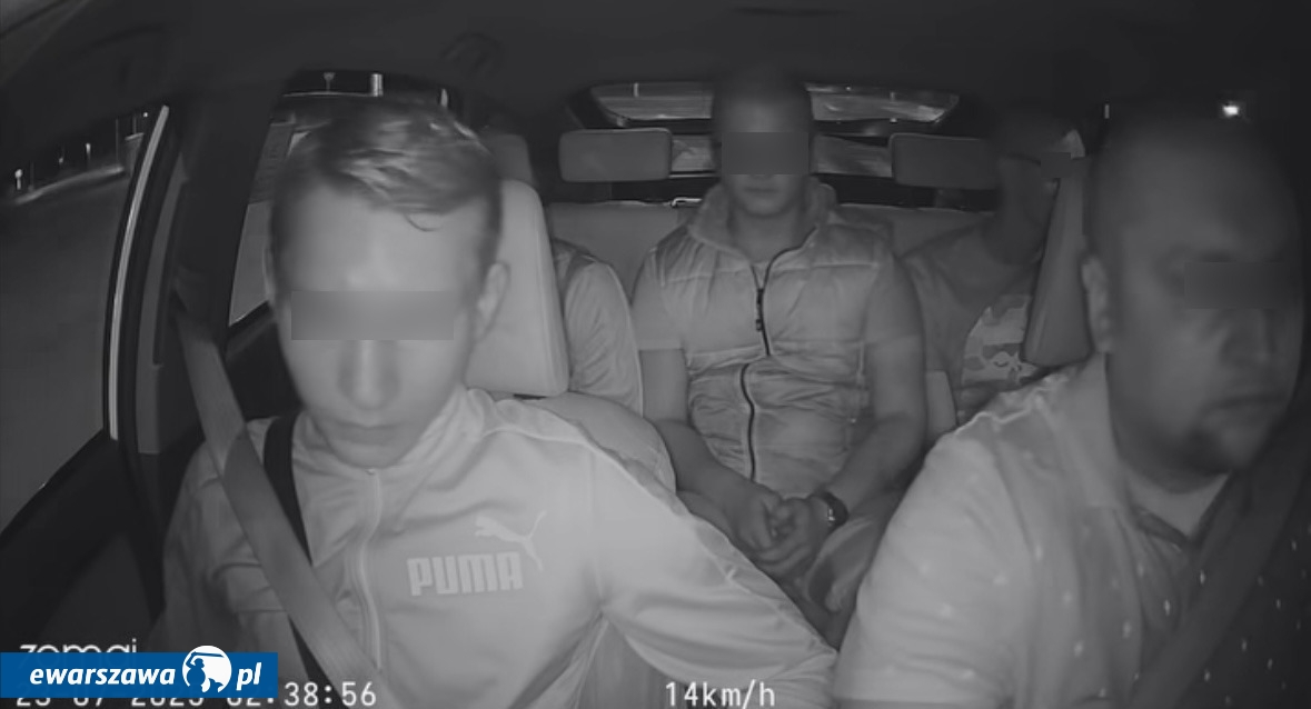 nastolatkowie uciekli z taksówki | fot. Piotr K. / facebook
