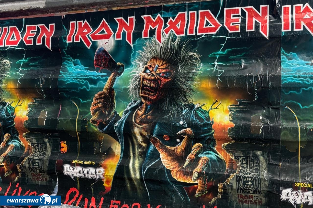 plakat koncertu Iron Maiden | fot. Bartosz Pańczyk