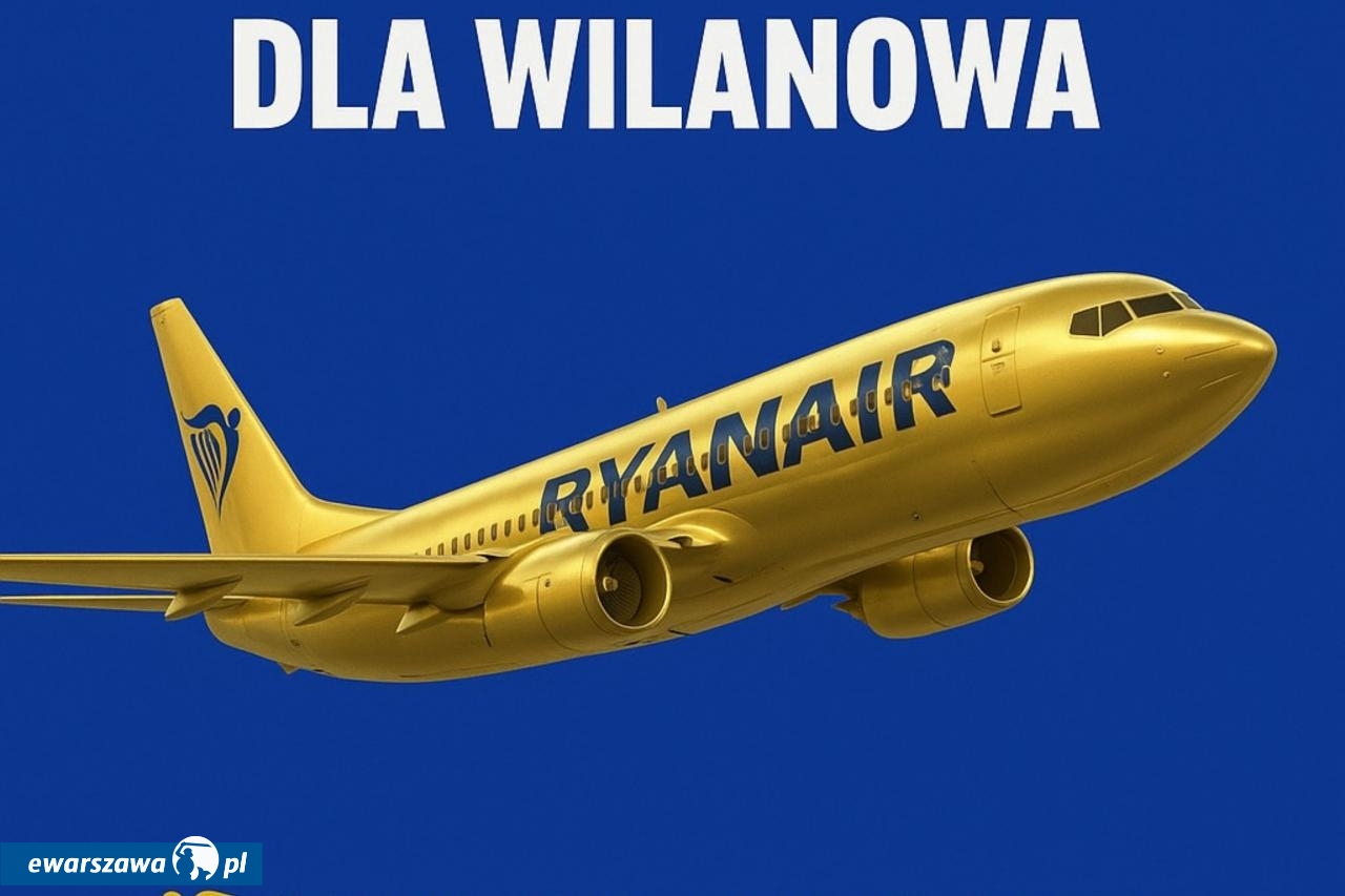 złoty samolot Ryanaira | fot. facebook.com/ryanair