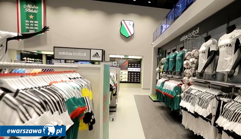 sklep Legii w Warszawie | fot. youtube.com/@LegiaWarszawa