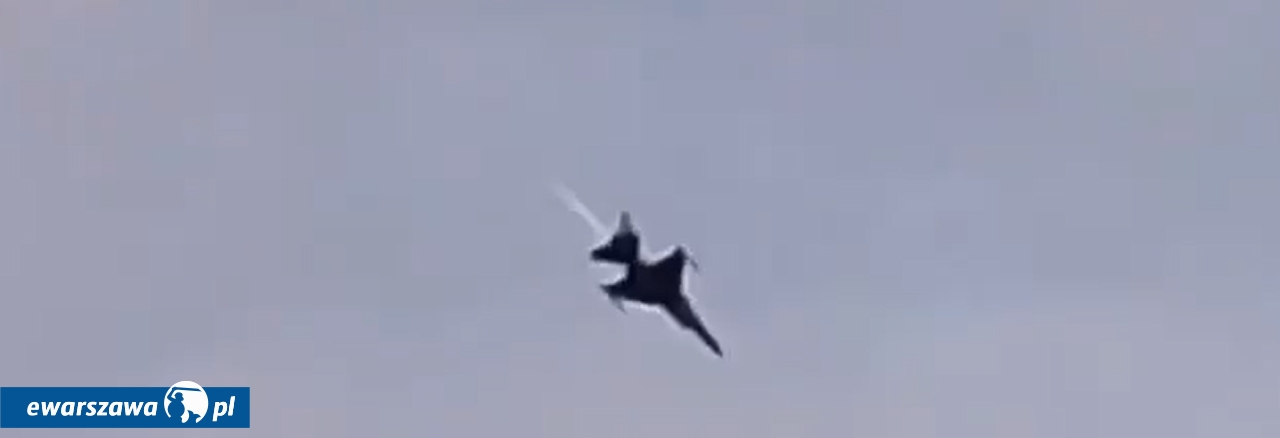 katastrofa myśliwca F-16 | fot. x.com/remizacompl