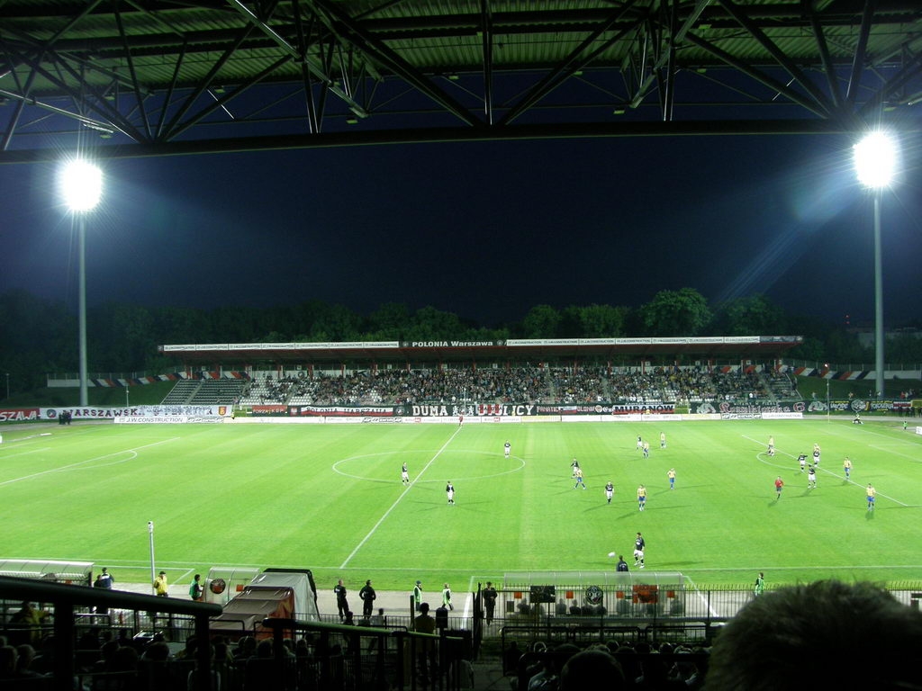 stadion Polonia Warszawa | fot. Autorstwa Enejsi - Praca własna, CC BY-SA 4.0, https://commons.wikimedia.org/w/index.php?curid=4163998