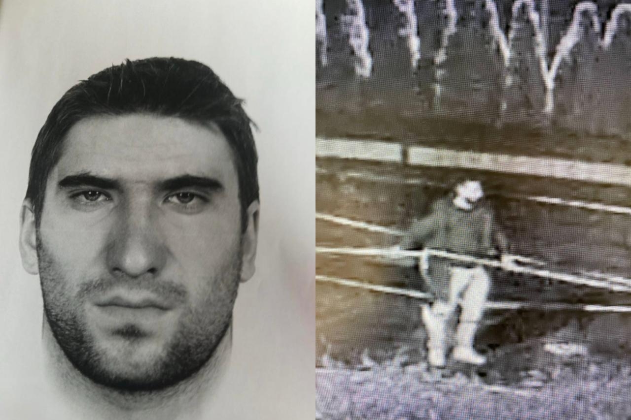 rysopis poszukiwanego napastnika z Żyrardowa | fot. Policja Żyrardów / materiały prasowe