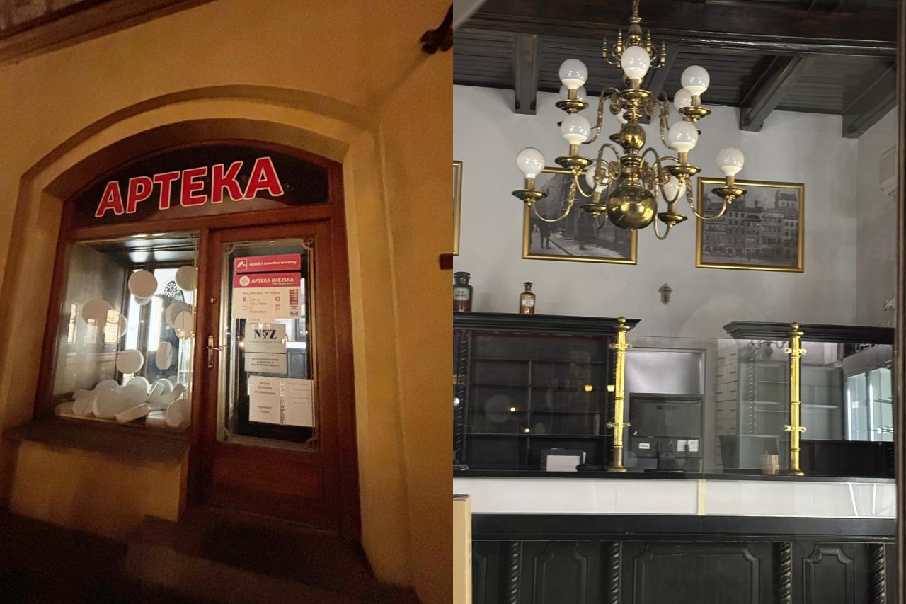 Zamknięta apteka na Starym Mieście w Warszawie | fot. Bartosz Pańczyk
