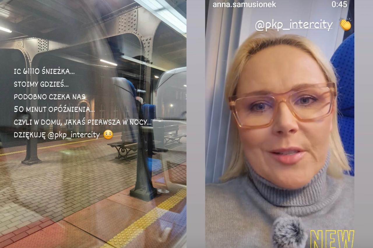 Anna Samusionek w pociągu | fot. instagram.com/anna.samusionek