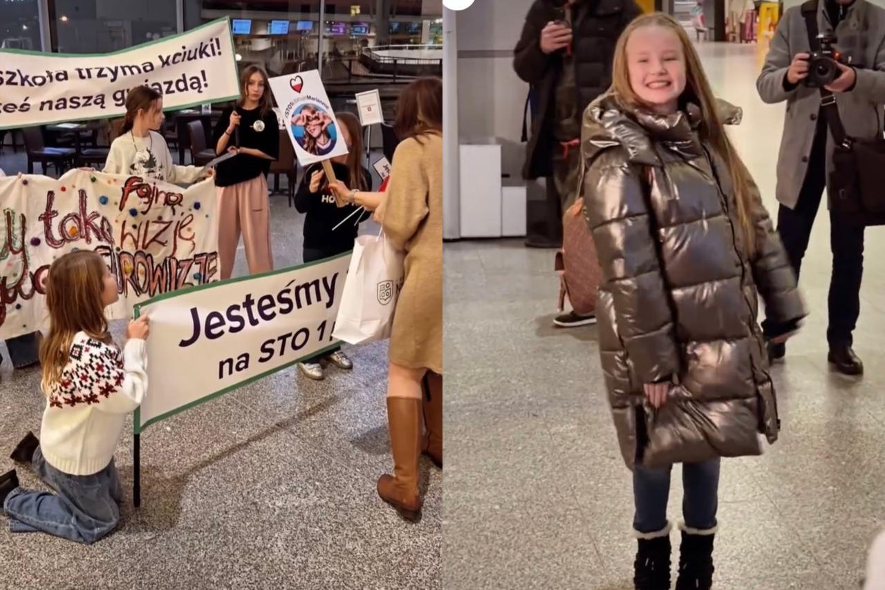 Marianna Kłos na lotnisku Chhopina przed wylotem na Eurowizję Junior | fot. dziennik Eurowizyjny/instagram
