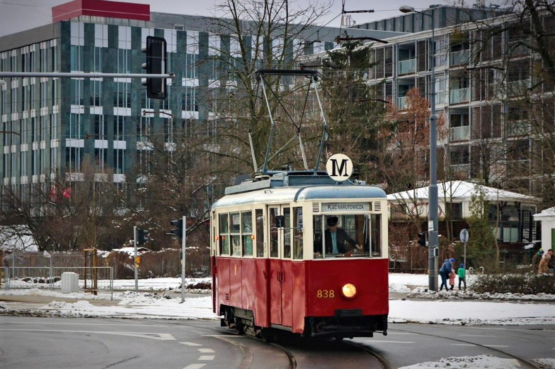 zabytkowy tramwaj linii M w Warszawie | fot. wtp.waw.pl