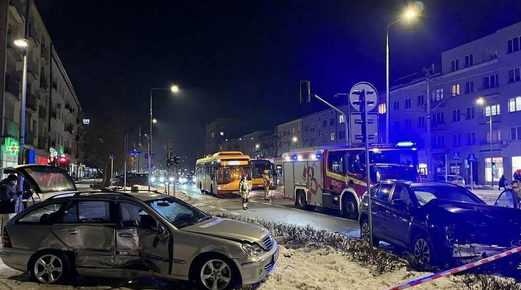 wypadek przy Puławskiej w Warszawie | fot. Przyjazna Puławska / Facebook.com
