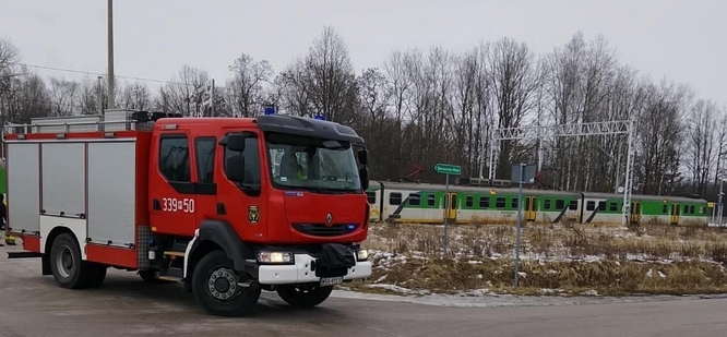 zdj. z miejsca wypadku | fot. OSP Jedlinsk
