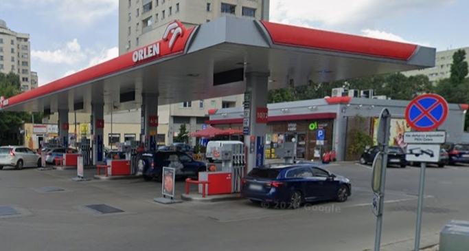 stacja paliw na Woli, gdzie pobili się obcokrajowcy | fot. google stret view