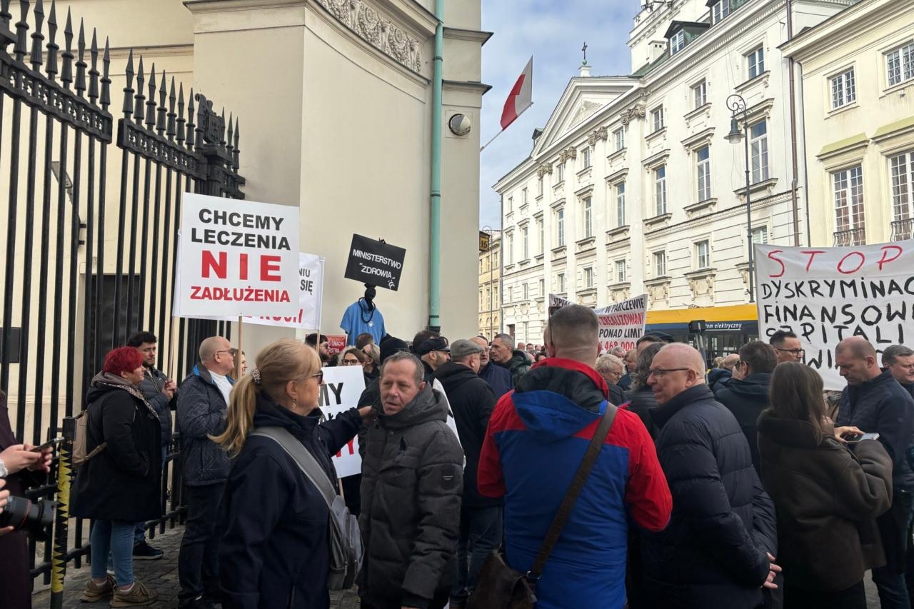 protest medyków w Warszawie | fot. https://x.com/Puls_Medycyny