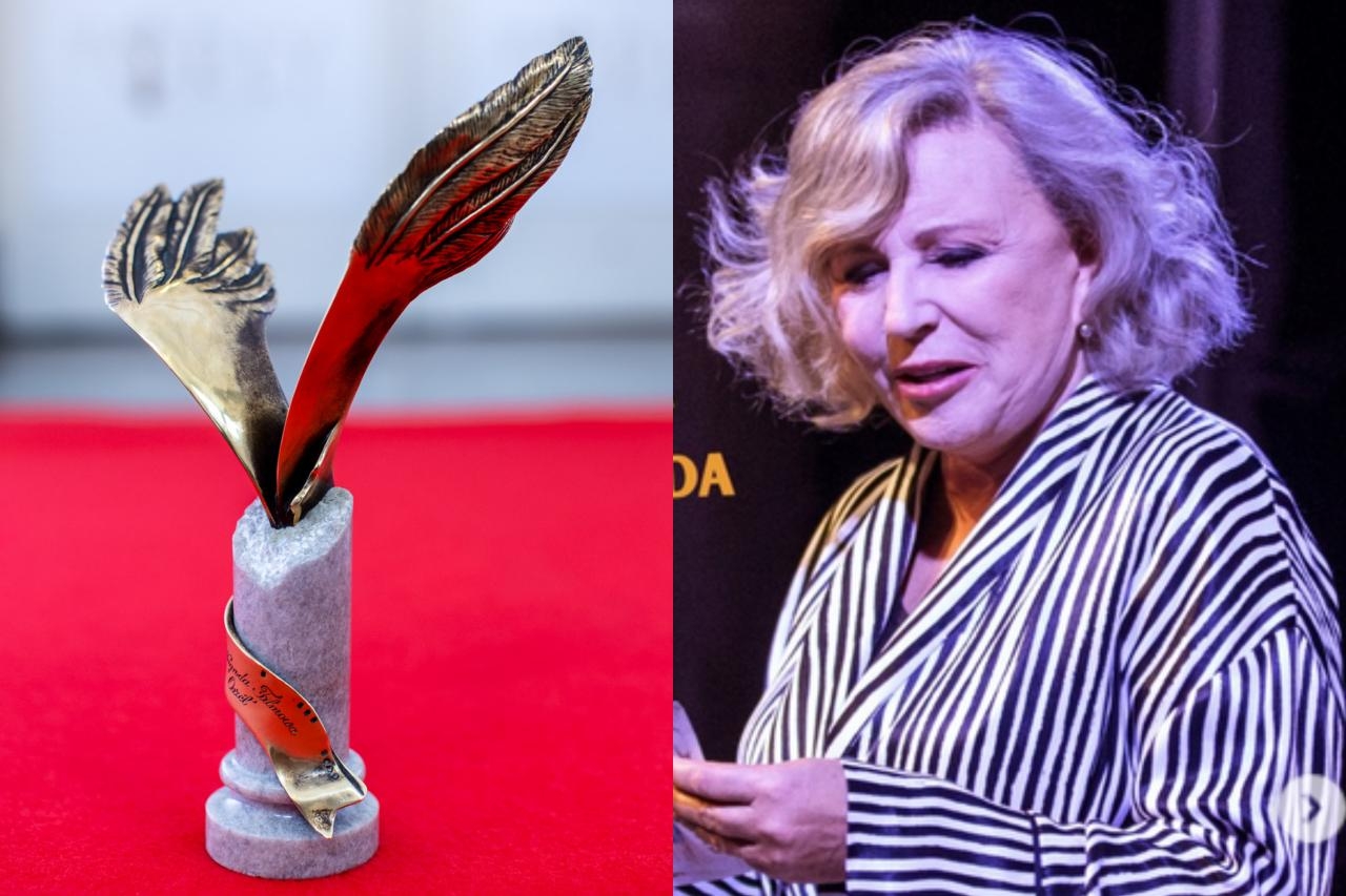 Krystyna Janda i statuetka Orła | fot. materiały prasowe