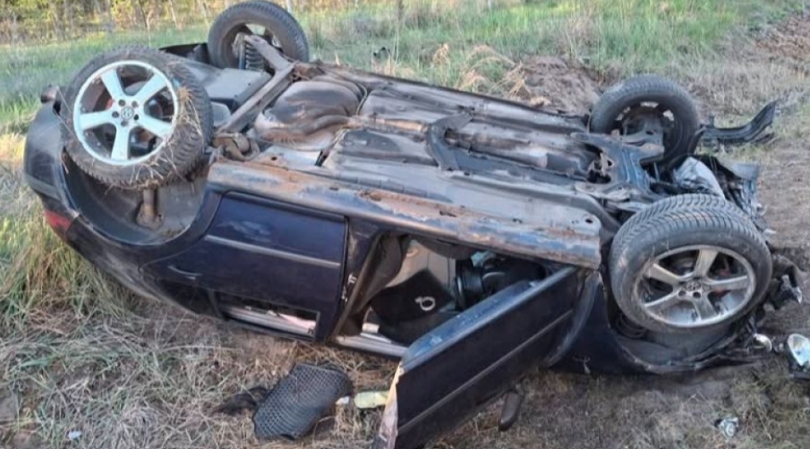 zdj. z wypadku | fot. Wydział Ruchu Drogowego KPP w Ostrowi Mazowieckiej
