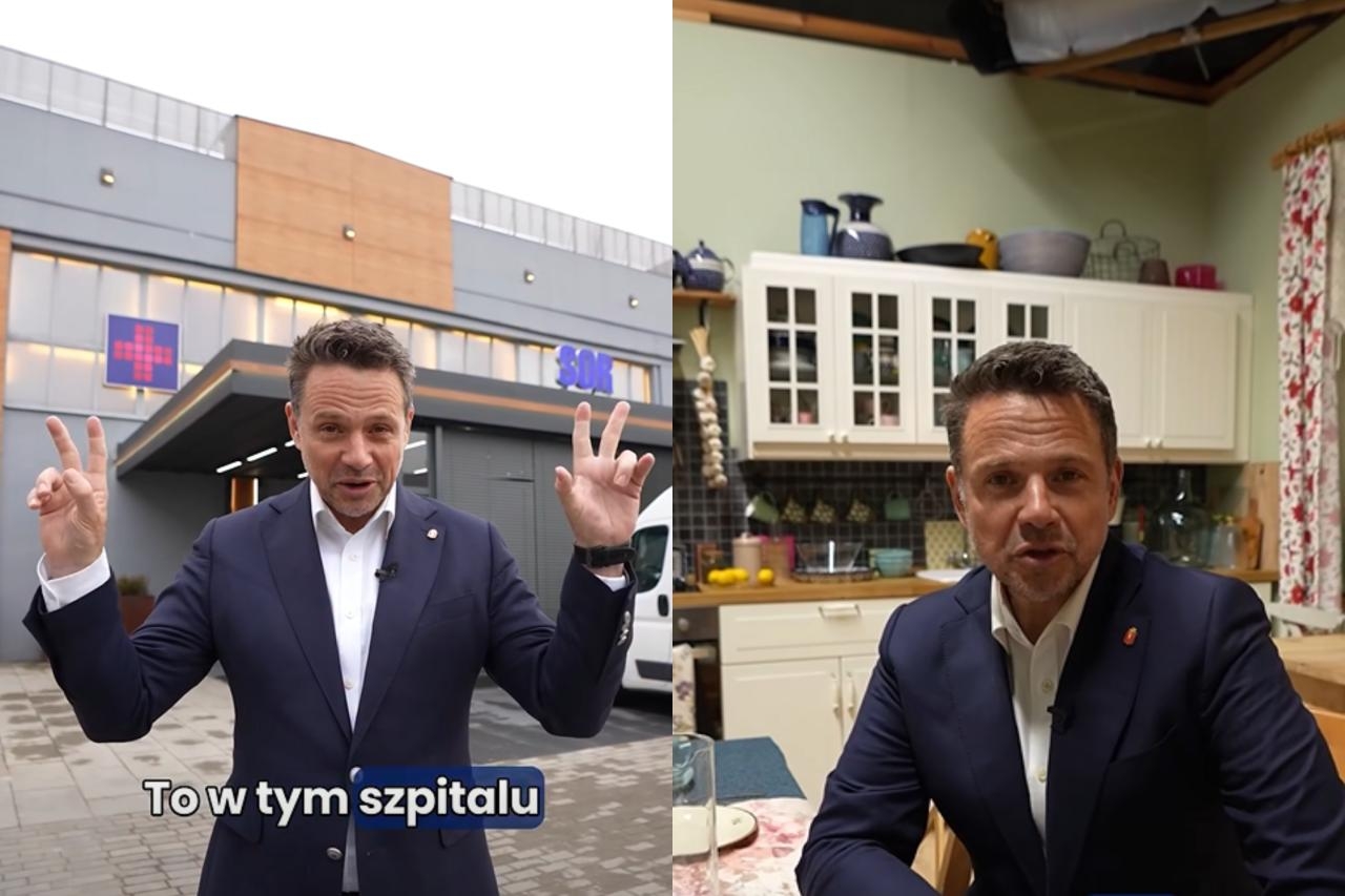 Rafał Trzaskowski na planie "Na dobre i na złe" i "M jak miłość" | fot. Rafał Trzaskowski/facebook