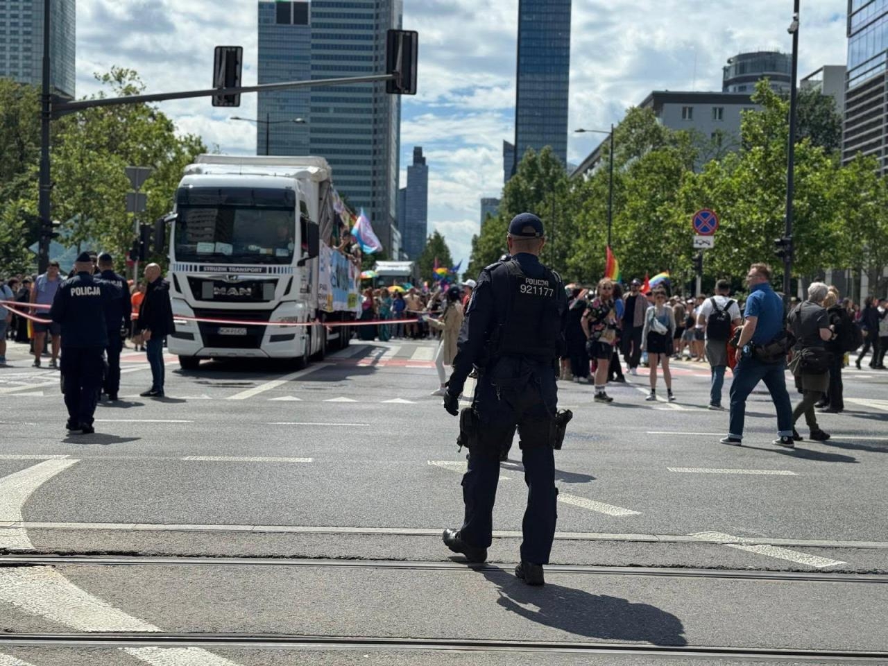 Parada Równości w Warszawie | fot. Komenda Stołeczna Policji