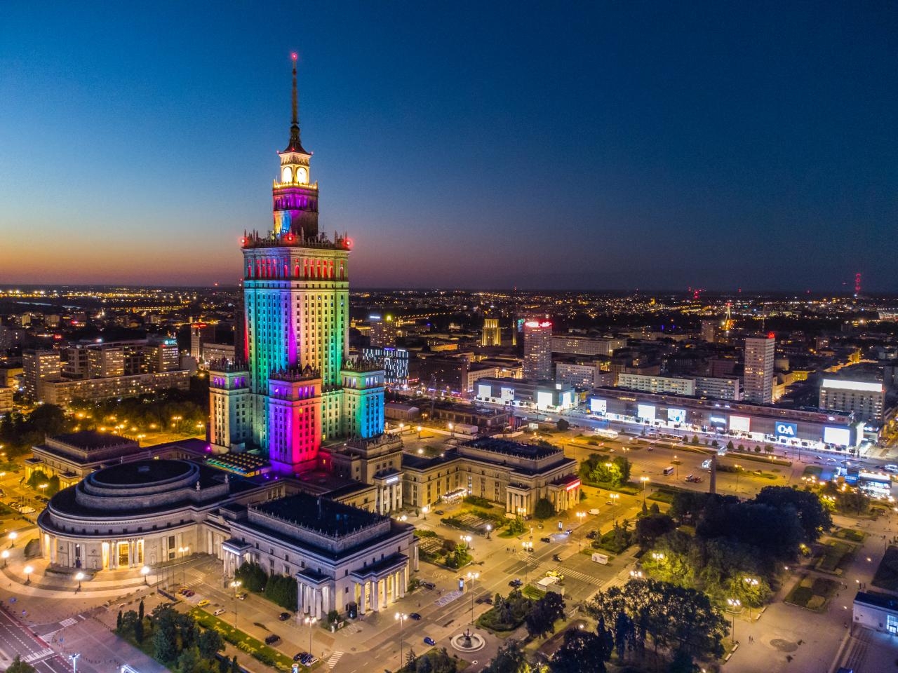 Pałac Kultury i Nauki | fot. Autorstwa XEvansGambitx - Praca własna, CC BY-SA 4.0, https://commons.wikimedia.org/w/index.php?curid=110525765