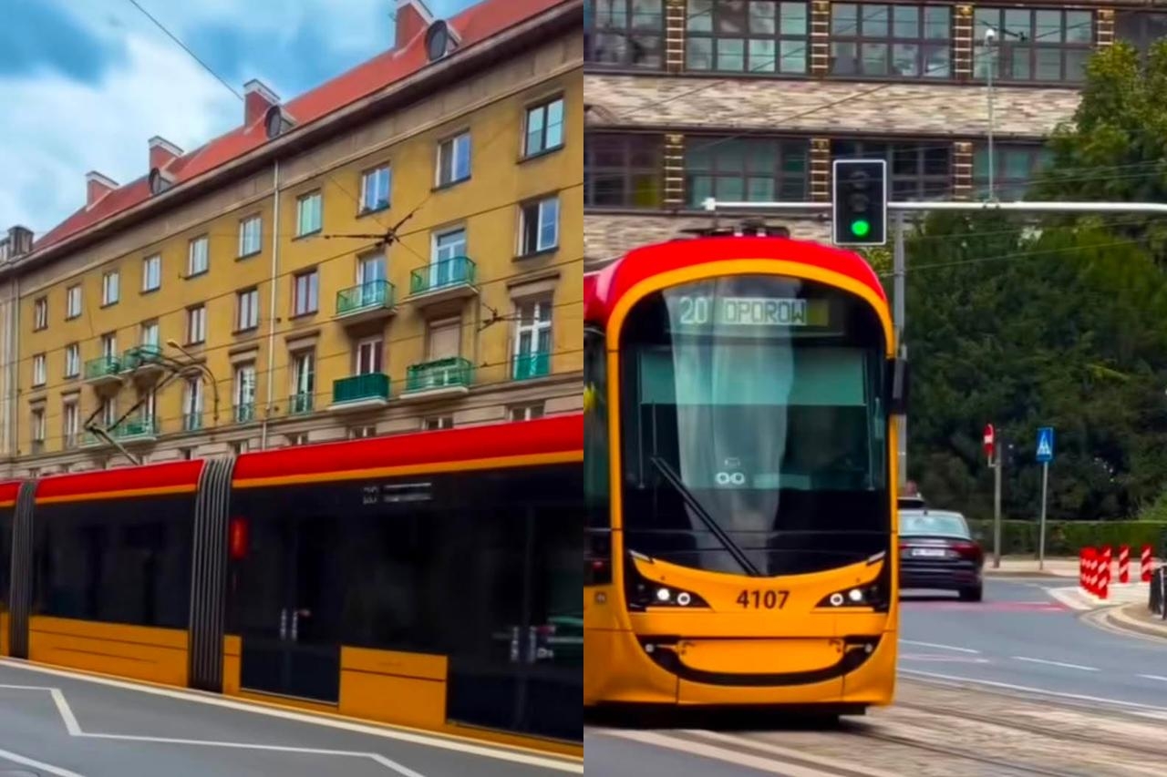 tramwaj z Warszawy we Wrocławiu | fot. tiktok.com/@wroclaw_official