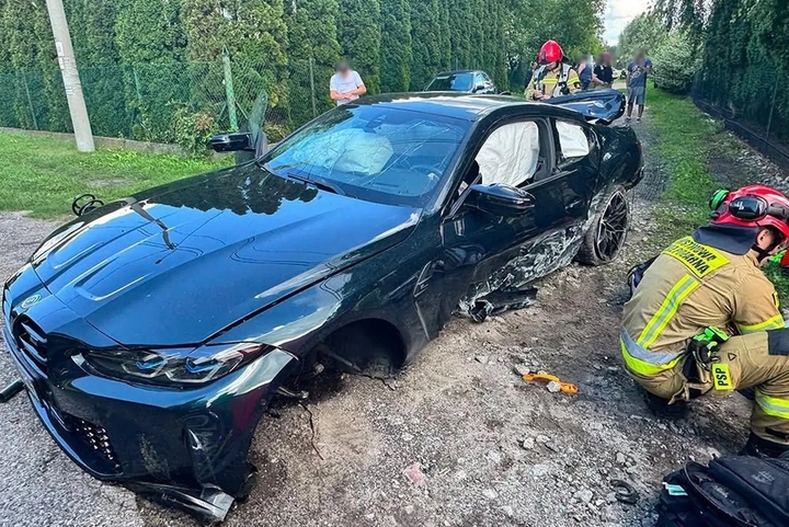 tragiczny wypadek pod Sochaczewem | fot. Komenda Powiatowa Państwowej Straży Pożarnej w Sochaczewie