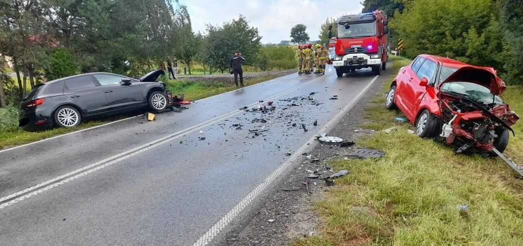 zdj. z miejsca wypadku | fot. Policja Płońsk