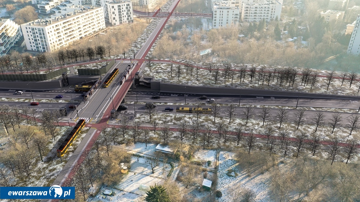 Tramwaj na Gocław - wizualizacja | fot. tw.waw.pl