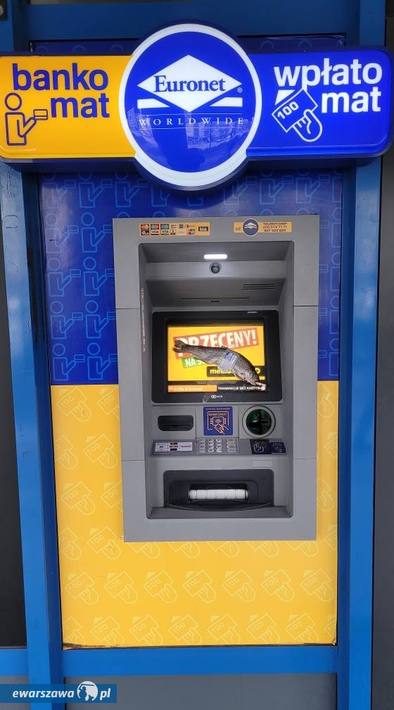 ryba na bankomacie z Ursynowa | fot. facebook.com/wojtomil/