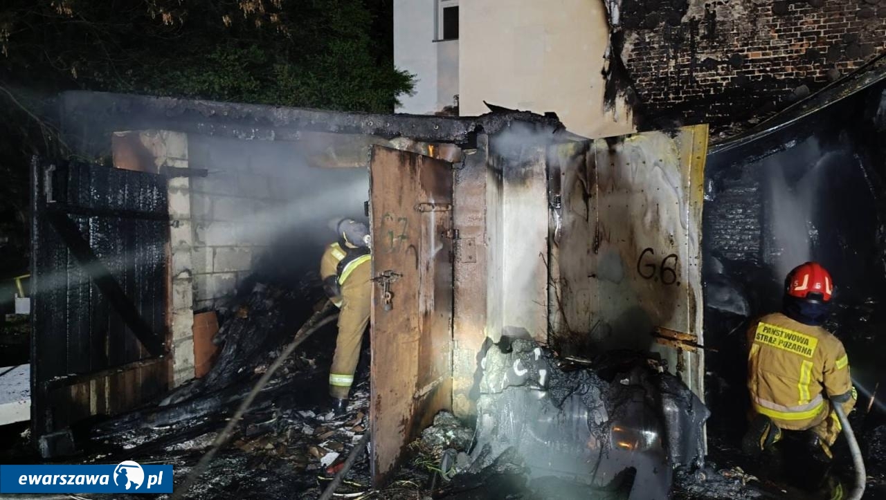 pożar przy ul. Jagiellońskiej | fot. Komenda Miejska PSP m.st. Warszawy