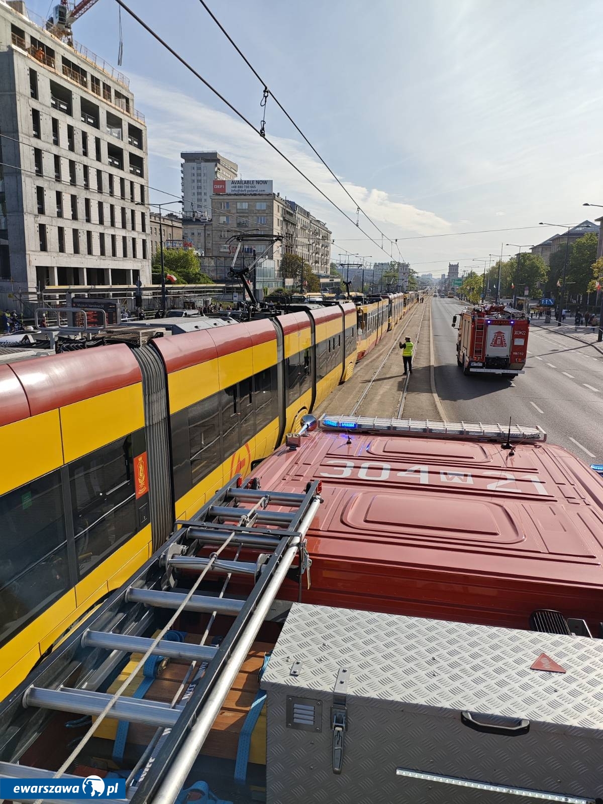 zderzenie tramwajów | fot. facebook.com/kmpspwarszawa