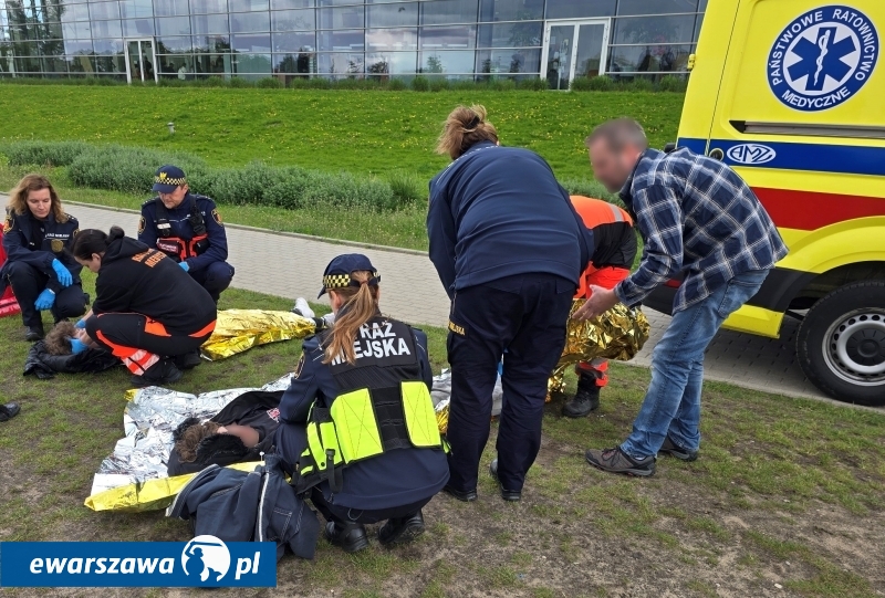 Trzynastolatkowie z Wilanowa mieli wypadek na hulajnodze | fot. strazmiejska.waw.pl