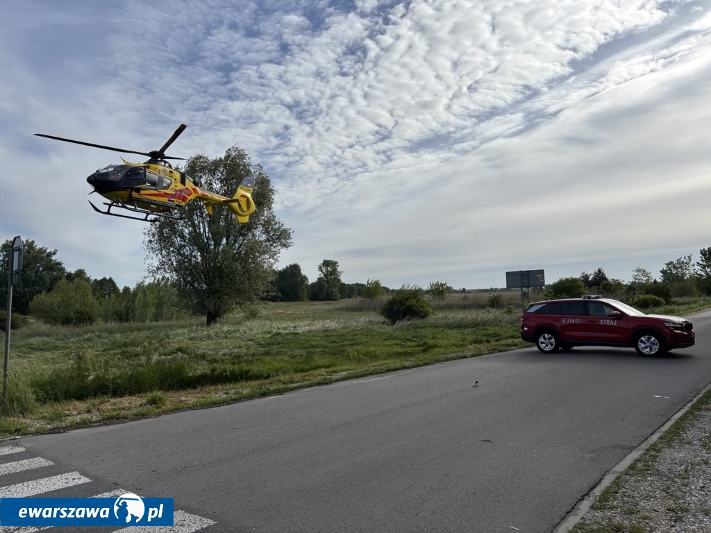 Wypadek w którym zginęła 18-latka | fot. Komenda Powiatowa Państwowej Straży Pożarnej w Sochaczewie
