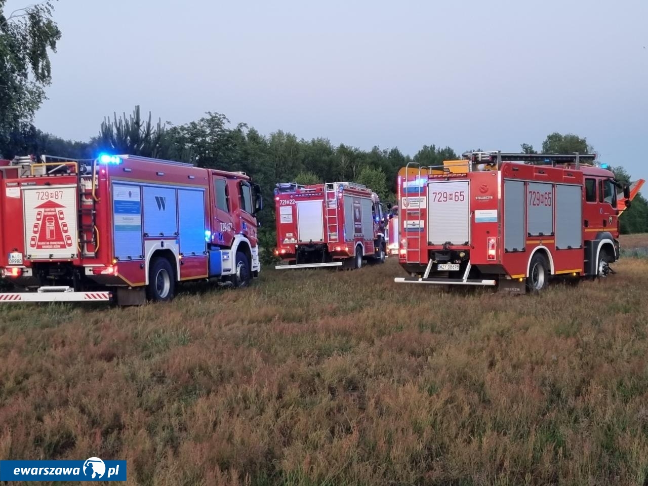 katastrofa motolotni | fot. OSP Radziejowice / facebook