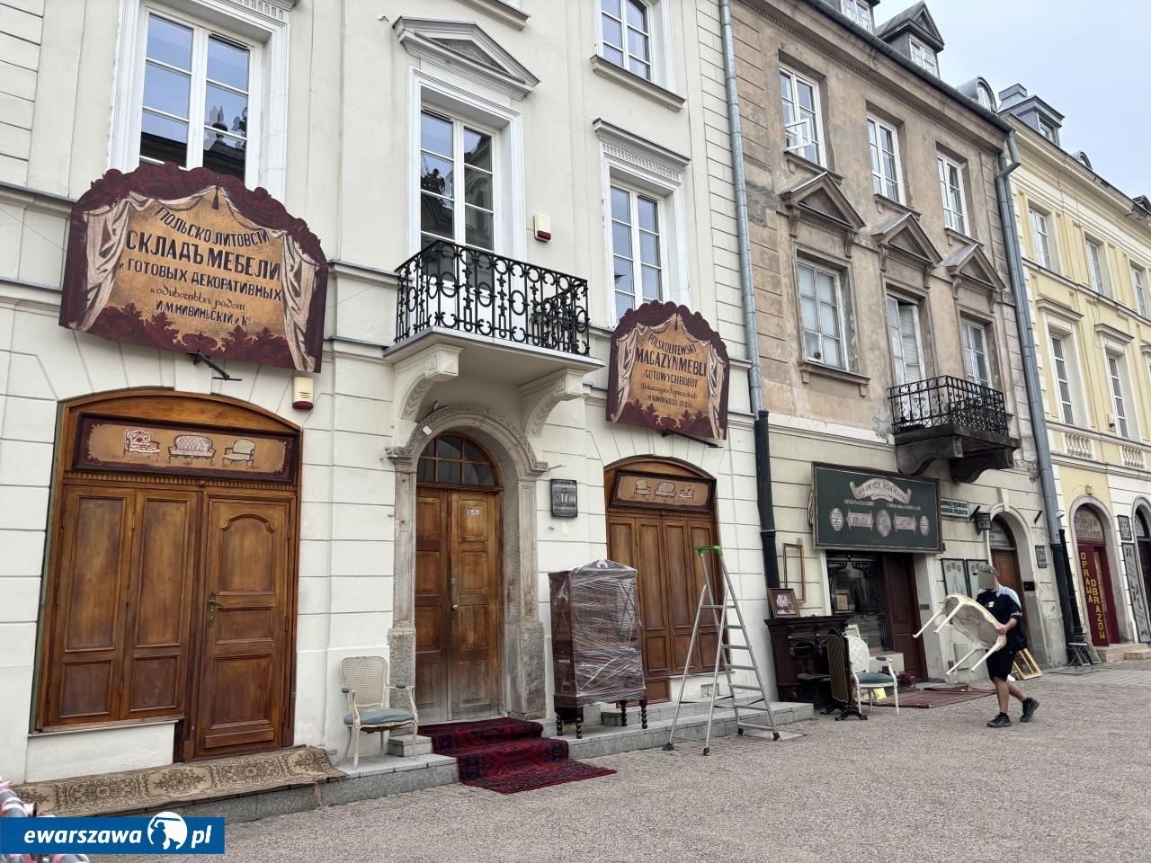 plan serialu "Lalka" na Krakowskim Przedmieściu w Warszawie | fot. Bartosz Pańczyk