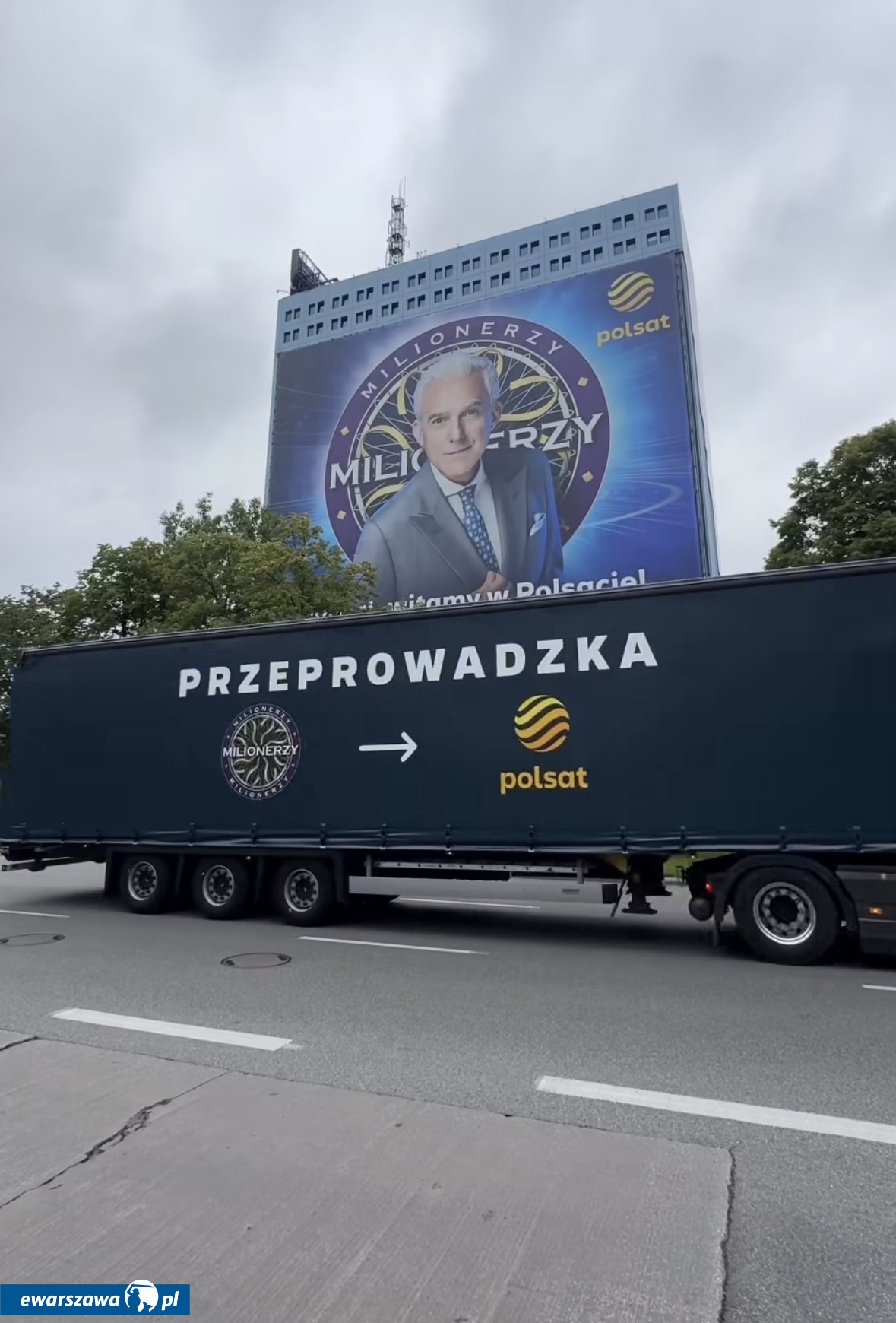 Hubert Urbański i "milionerowy" tir | fot. instagram.com/polsatofficial