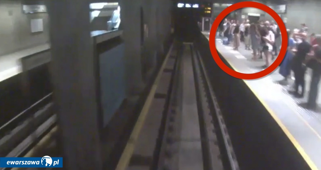 chciał wepchnąć kobietę pod metro | fot. ksp.policja.gov.pl