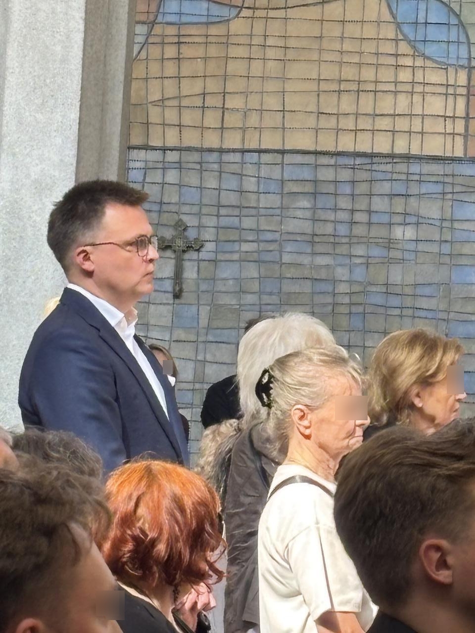 Szymon Hołownia na pogrzebie Stanisława Sojki w Warszawie | fot. Bartosz Pańczyk