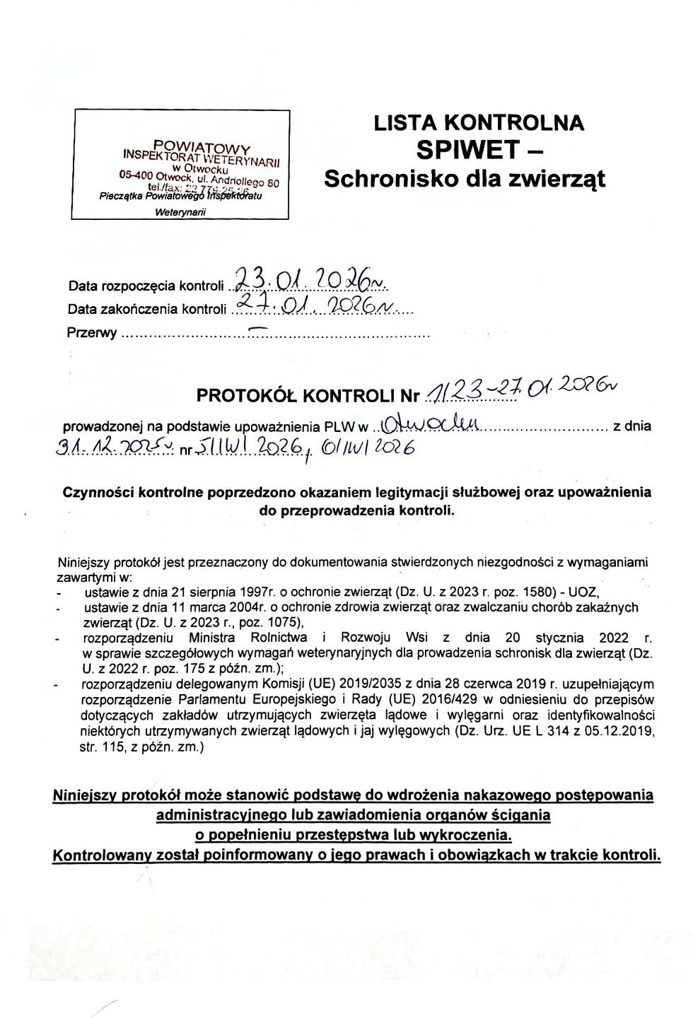 raport z kontroli schroniska dla bezdomnych zwierząt w Celestynowie | fot. https://www.facebook.com/celestyniaki